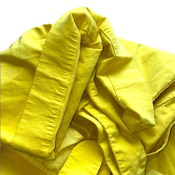 Anthropologie Yellow Wide Leg Pants SZ 2 - Picture 5 of 9